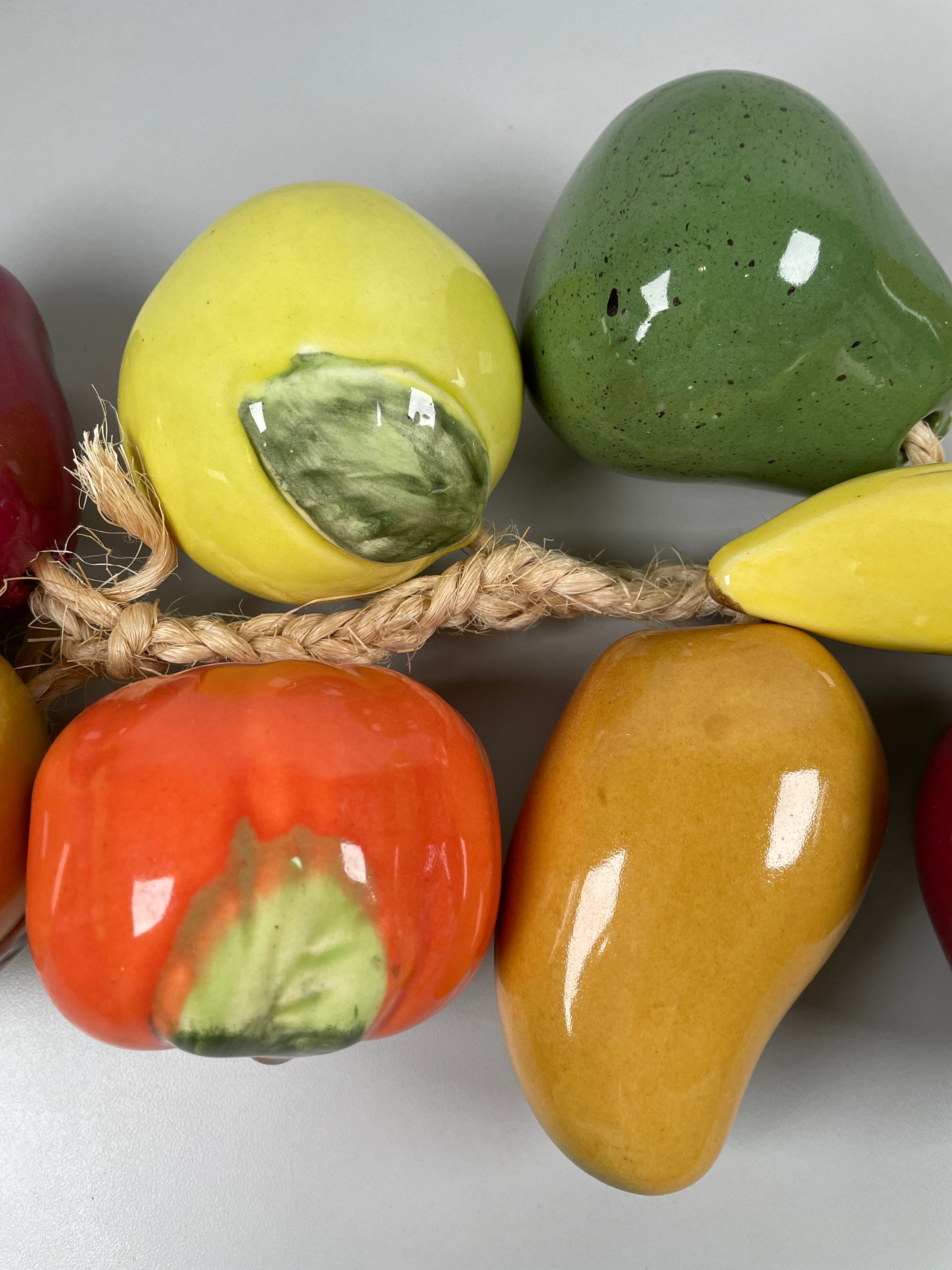 Vintage Fine China Ceramic Heavy Fruit Hanger 9 Pieces. Banana Etsy