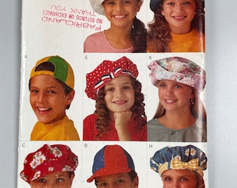 Butterick 3282 FF Uncut 12 Patterns and Instructions for 12 Hats