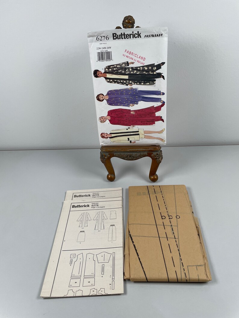 Butterick 6276 FF Uncut Fast and Easy Petite Jacket Top Skirt & Pants ...