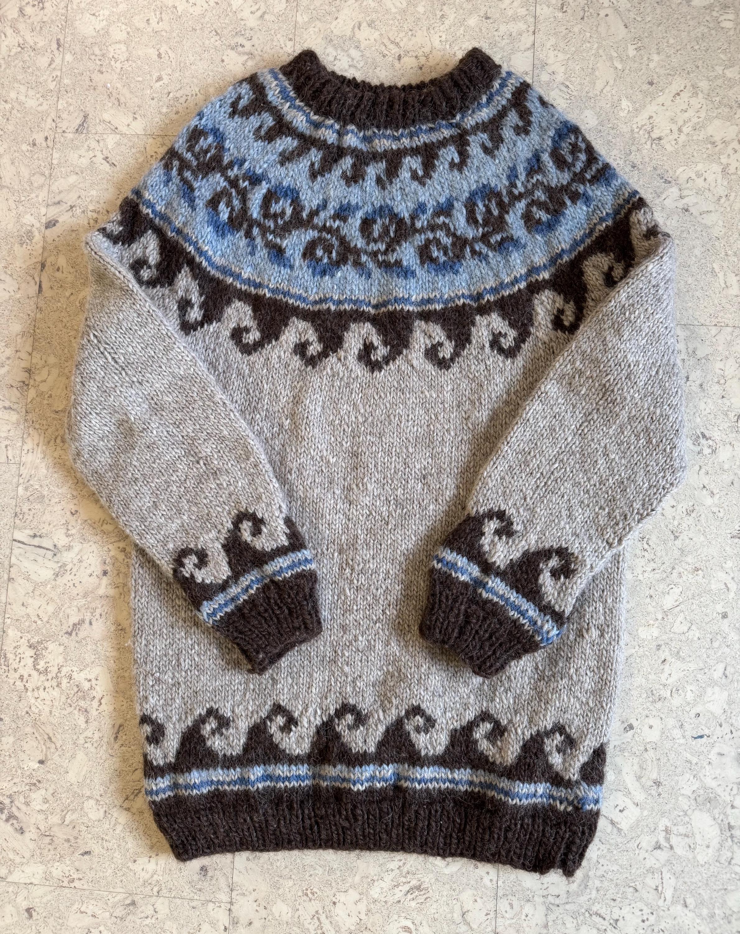 トップス edit clothing / Cowichan hand knit 2 Ralph Lauren Hand Knit Sweater Cowichan Cardigan Linen S