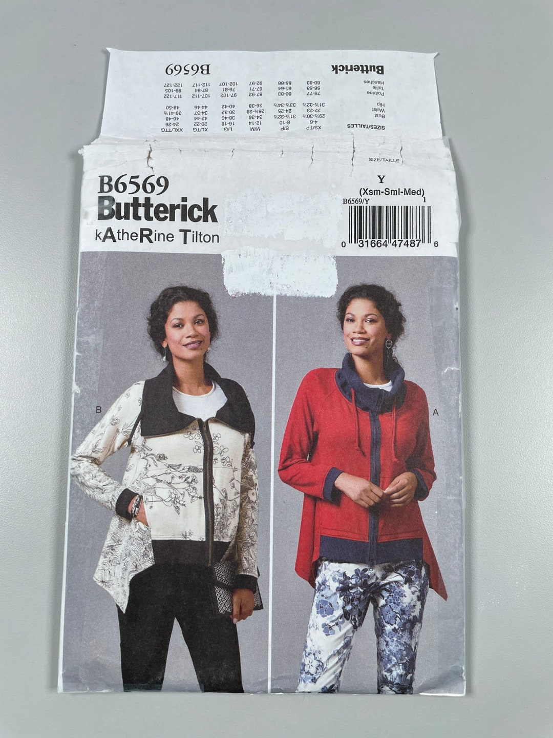 Butterick 6569 FF Uncut Easy Sew. Misses Jacket Loose Fitted Jacket ...