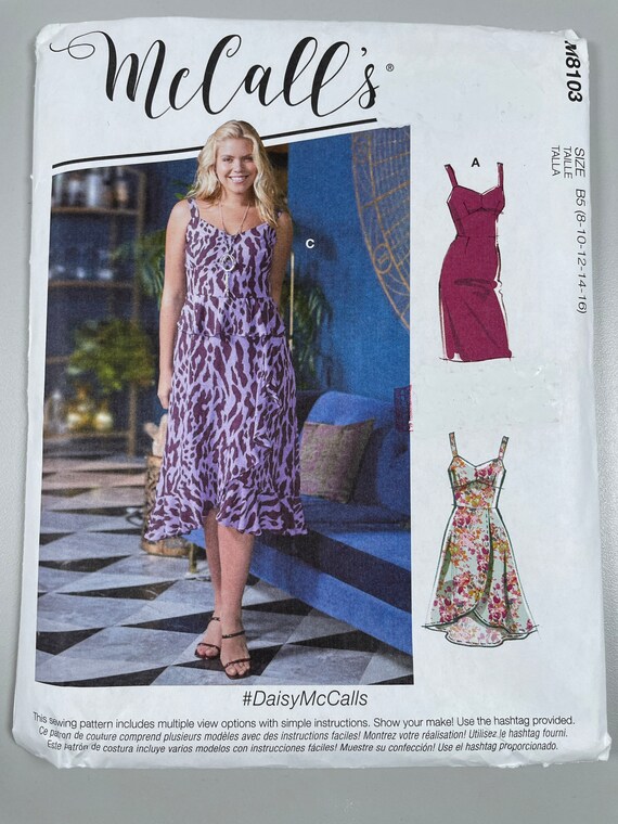 Mccall's M8103 FF Easy Sew Uncut Misses and Women's Dresses With Cup Sizes. Size 8-16 Bust 31.5-38 Sewing Patterns. Cocktail Formal Dress. - Etsy Mccall's M8103 FF Easy Sew Uncut Misses and Women's Dresses With Cup Sizes. Size 8-16 Bust 31.5-38 Sewing Patterns. Cocktail Formal Dress. - Etsy