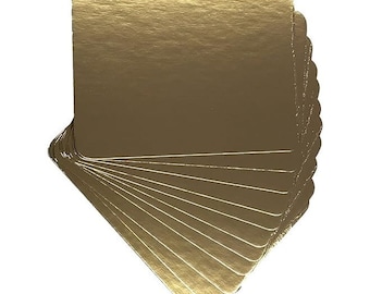 6" x 8" Smoked Salmon Board Charcuterie Boards Gold/Gold Food Vacuum Deli Bakery Boards 25 pack