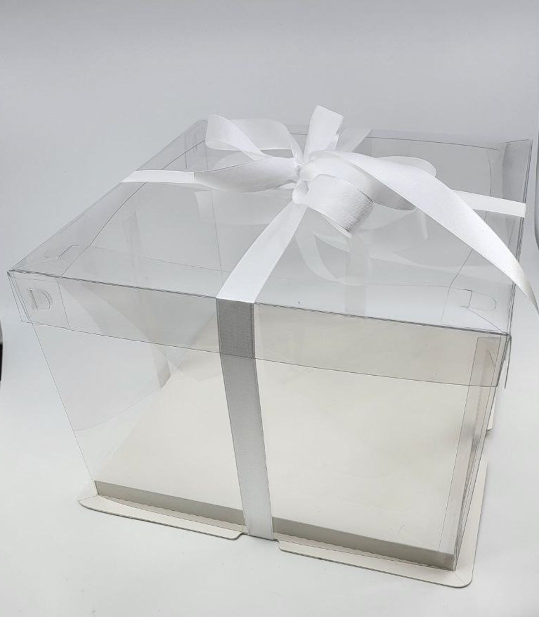 Transparent Cake Box 10x10x7 Inches Display Box With 10feet Etsy