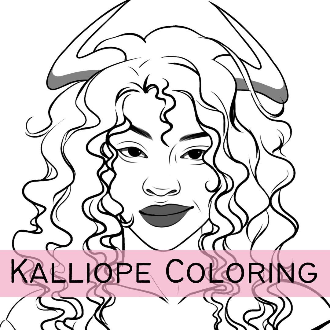 Printable Adult Coloring Page, Coloring Pages for Adults, Fantasy Woman ...