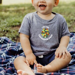 Catan Expansion Pack Baby T Shirt, Catan Baby Tee. Expansion Pack Gift,  Catan Baby Gift, Baby Board Gamer, Catan baby Announcement