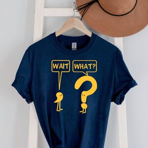 Punctuation Graphic Tee, Grammar T Shirt Comma and Question Mark Comic, English Teacher Present