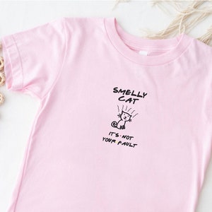 Smelly Cat Toddler Tee, Funny Friends Baby Shirt, Gift for Millenial Moms, Citcom Birthday Present