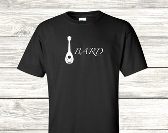 Bard Class Tshirt, Dungeons and Dragons Tshirt, Dnd Tshirt, D20 TShirt, Roll Play Game, D&D