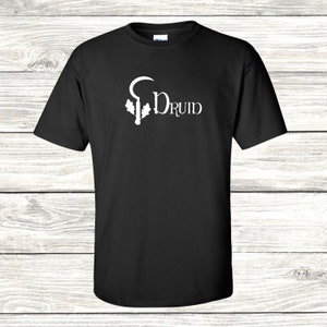 Druid Class Tshirt, Dungeons and Dragons Tshirt, Dnd Tshirt, D20 TShirt, Roll Play Game, D&D
