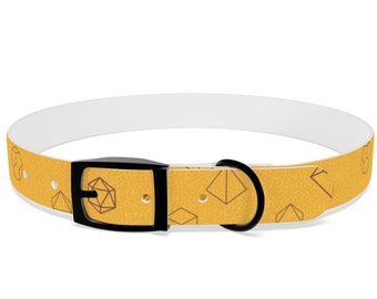 Dnd dice dog collar, D20 Dog Collar, Dungeons and Dragons Pet Parent, DnD Neckwear