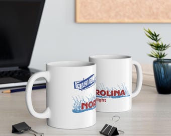 Tazza in ceramica con targa della Carolina del Nord, tazza regalo personalizzata con souvenir dello stato, tazze da caffè e tè per gli amanti dei viaggi, decorazioni per la cucina, compleanno unico
