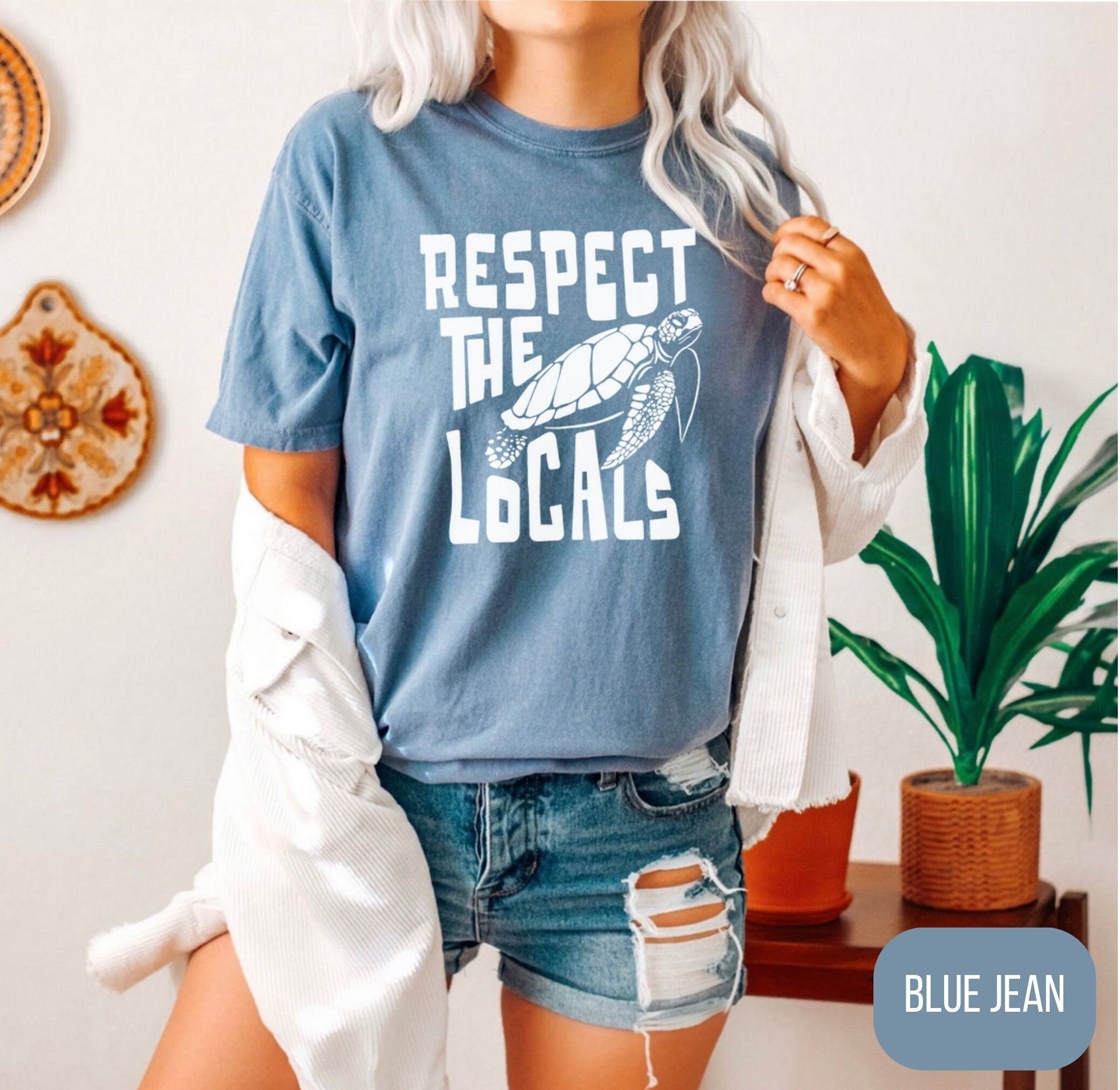 Respect the Locals Comfort Colors Save the Turtles Graphic - Etsy