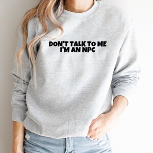 Im an NPC Sweatshirt, Dnd Pullover, D&d Sweater, Prg Pullover, Dungeon Master Crewneck, Dungeon Master
