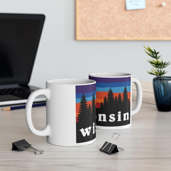 Wisconsin Ceramic Mug, Personalized State Souvenir Gift Cup, Travel Lover  Coffee Tea Mugs, Kitchen Decor, Unique Birthday - Etsy
