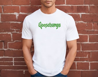 Goosebumps Books Graphic Tee, Retro 1990s Logo, Horror Novel Books Shirt