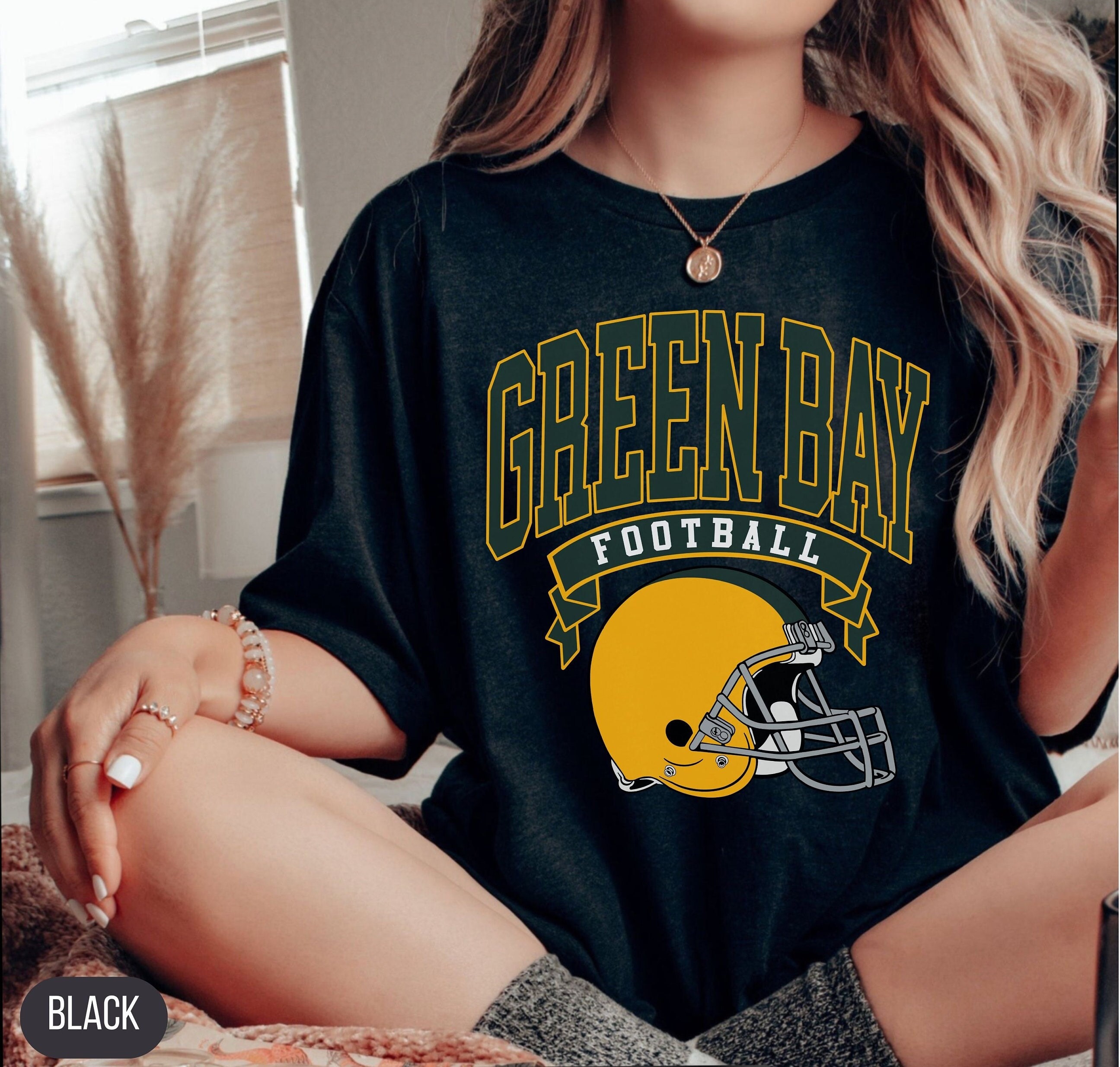 Green Bay Football Comfort Colors Graphic Tee Packers Retro - Etsy