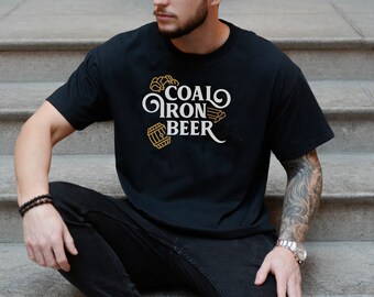 Brass Board Game Tee Shirt, Coal Iron Beer Shirt, Board Game Geek Graphic T