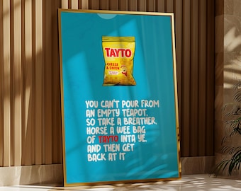 Tayto - Poster Wall Art Print, Northern Irish Craic, Housewarming Gift