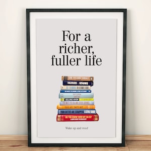 Wake Up and Read Funny Wall Art Print, Northern Irish Craic, Housewarming Gift