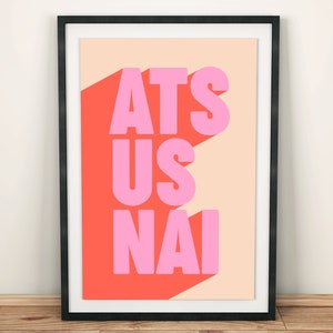 Impression d'art mural Ats Us Nai, Craic d'Irlande du Nord, cadeau de pendaison de crémaillère