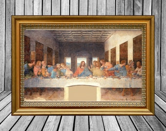 レオナルド・ダ・ヴィンチ「最後の晩餐」絵画プリントポスター