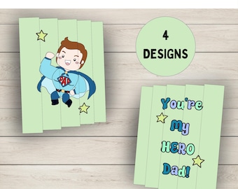 Father's Day Agamograph Craft | Printable Father's Day Activity for Kids | Father's Day Card Alternative | Fun and Unique Keepsake Gift