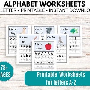 Printable Alphabet Worksheets | ABC Worksheets | Preschool & Kindergarten Activities