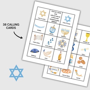 Hanukkah BINGO Game for Kids and Adults | Hanukkah Games | Hanukkah ...