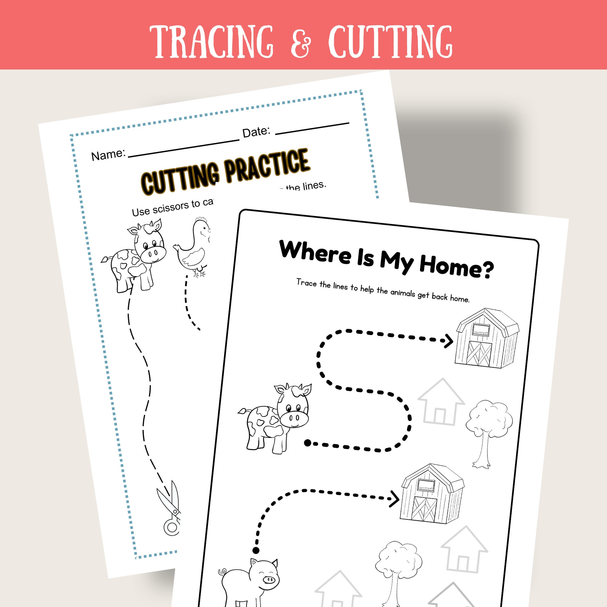 Farm Worksheets | Kindergarten Activities | Toddler Activities | Farm ...