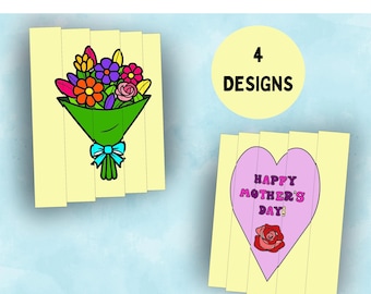 Mother's Day Agamograph Craft | Printable Mother's Day Activity for Kids | Mother's Day Card Alternative | Fun and Unique Keepsake Gift