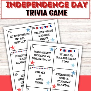 Independence Day Trivia & Fact Sort Game | 4th of July Printable Activity | American History Review | Classroom or Homeschool