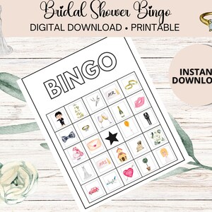 Bridal Shower Bingo