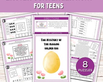 Easter Escape Room Printable | Teen Scavenger Hunt | Fun Easter Puzzle Game for Families & Parties