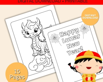 Lunar New Year Activities |  Family Activity, Classroom Craft |  Fortune Teller | Chinese New Year Coloring Mat | Year of the Horse