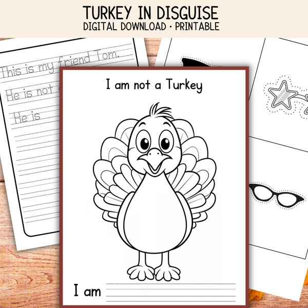 Turkey Craft | Turkey In Disguise | Turkey Printable | Teachers Resources | Fall Craft