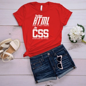 Maglietta divertente con scritta "You Know HTML", maglietta umoristica per programmatori, maglietta grafica per sviluppatori web, maglietta per programmatori geek, regalo per programmatori