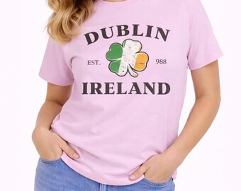 Dublin Irland Hoodie, Irländsk Shamrock Hoodie, Vintage Irland Hoodie, Irländsk Pride, St Patricks Day Irland Hoodie, Unisex Hoodie
