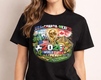 Cup 2026 Soccer Shirt, USA Canada Mexico Fan Tee, North America Football Gift, 2026 Soccer Fan T-Shirt Hoodie