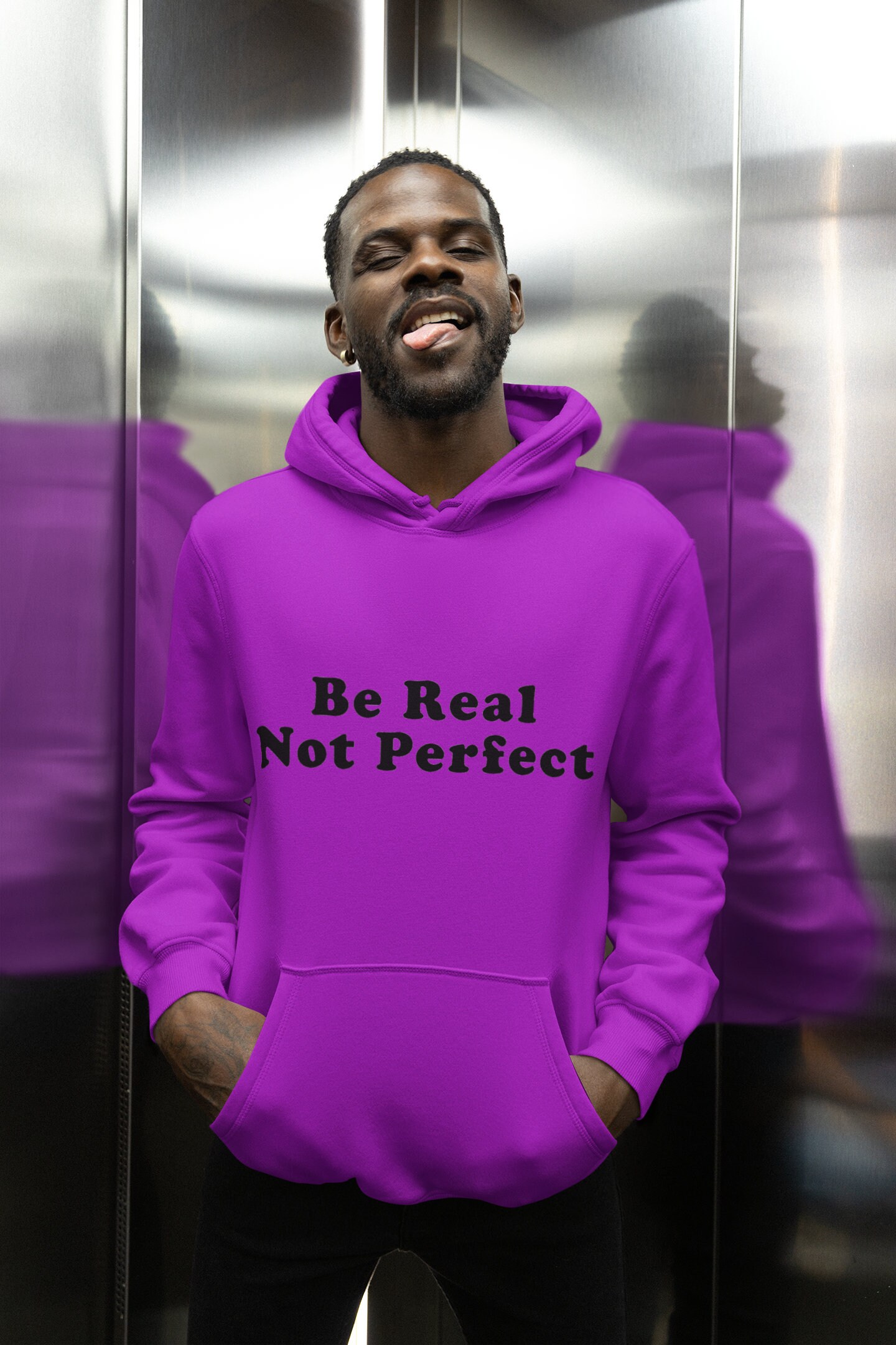 Real Not Real Be Real Not Perfect.. Funny Design Screen Printed Lightweight T-shirt ...