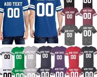 Customized Cotton Jersey Tee, MEN Cotton Jersey Tee ,Football Jersey , Soccer Jersey, Super Bowl Tee Jersey, Team Jersey Name Number Tee
