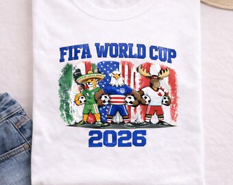 Fotbollsturneringströja 2026 USA Kanada Mexiko, Nordamerika fotbollsfan, rolig fotbollsmaskottröja, matchdagströja, unisex luvtröja