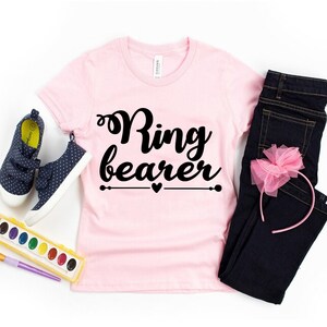 Ring Bearer Printed Washable T-Shirt - Stylish Fashionable Clothing - Modern / Trendy Modern Graphic Tee - Round Neck Summer Shirts