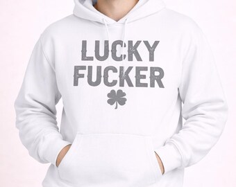 Lucky Fucker Shirt, Funny St Patricks Day Shirt, Humor Irish Shirt, Shamrock Lucky Shirt, St Paddy Party Shirt, Unisex T-Shirt