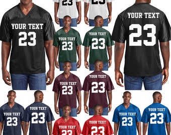 Custom Team Jersey, Personalized Name & Number Jersey, Mens Mesh Sports Jersey, Custom Soccer Football Jersey, Team Uniform Shirt