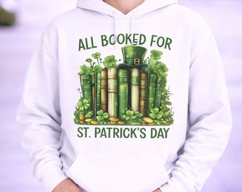 St Patricks Day-tröja, bokälskare St Patrick, läslärare, St Paddy-tröja, bokmal-tröja, bibliotekariegåva