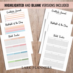 Monthly Bullet Journal Tracker Bundle, Habit Tracker Premade Printable ...