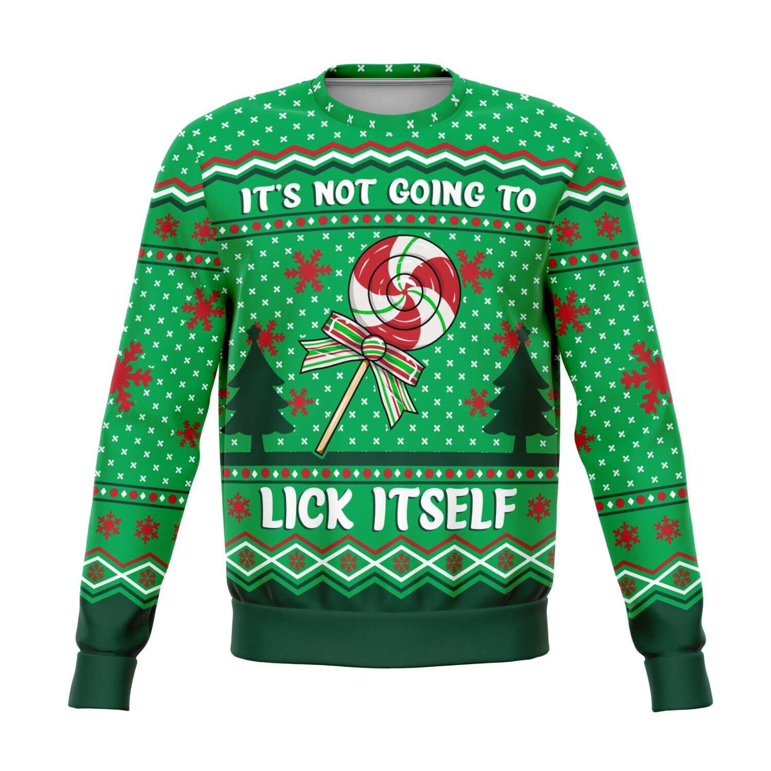 It's not going to lick itself Unisex Ugly Christmas 3D Sweater