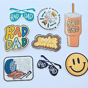 Rad dad STICKERS | Father’s Day | Dad Stickers | For dad Stickers | Rad dad | Gift for dad