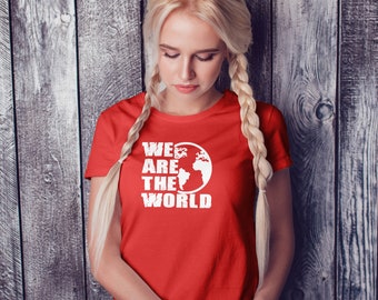 We Are The World T-Shirt | Usa For Africa Shirt | 80s Iconic Song Tee | Gift For 80s Lover | MTV We Are The World Graphic Tee